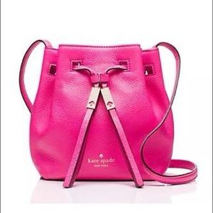 Kate Spade Tiny Cooper Pink Leather Cross Body Bag